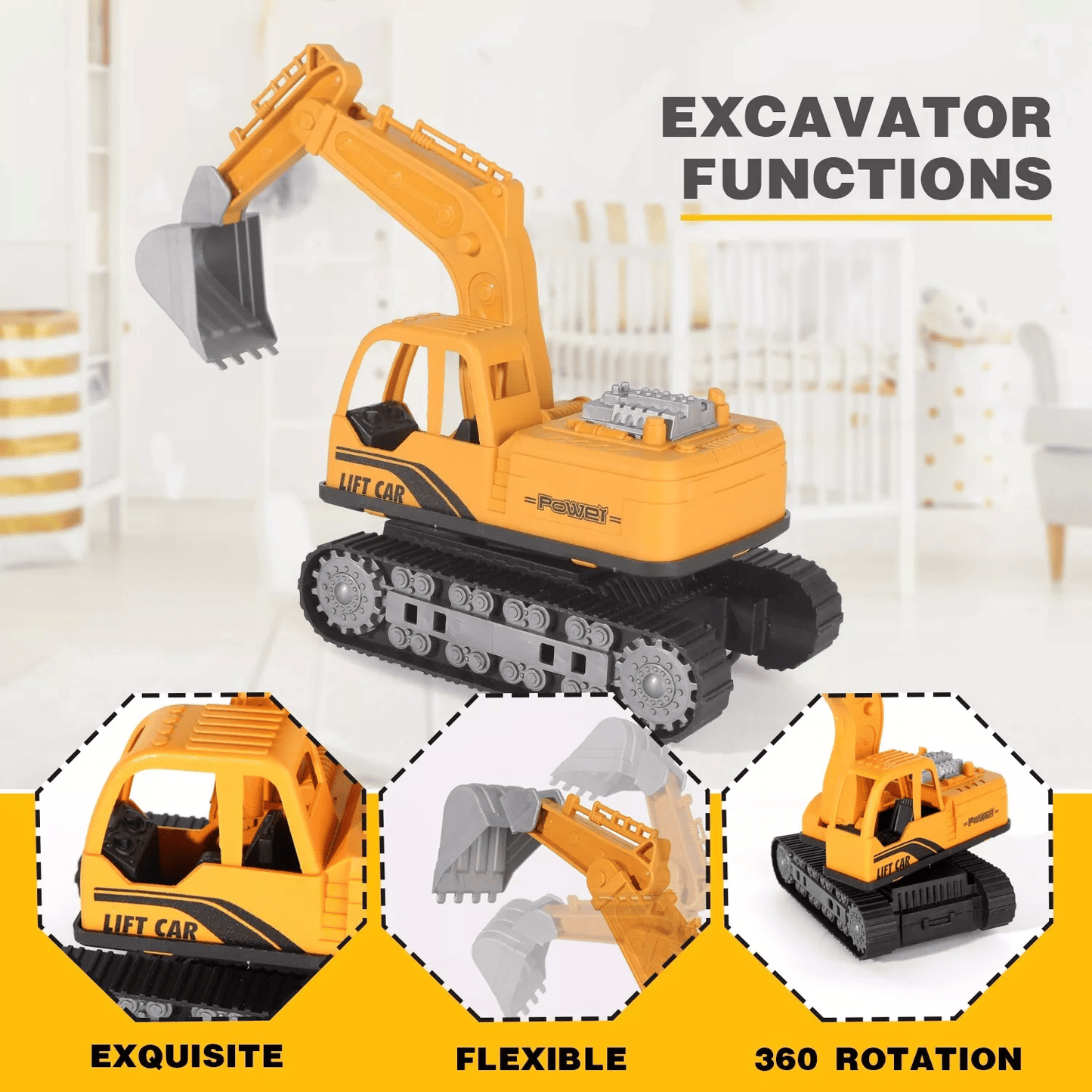 Construction Vehicle Toys 11 pieces