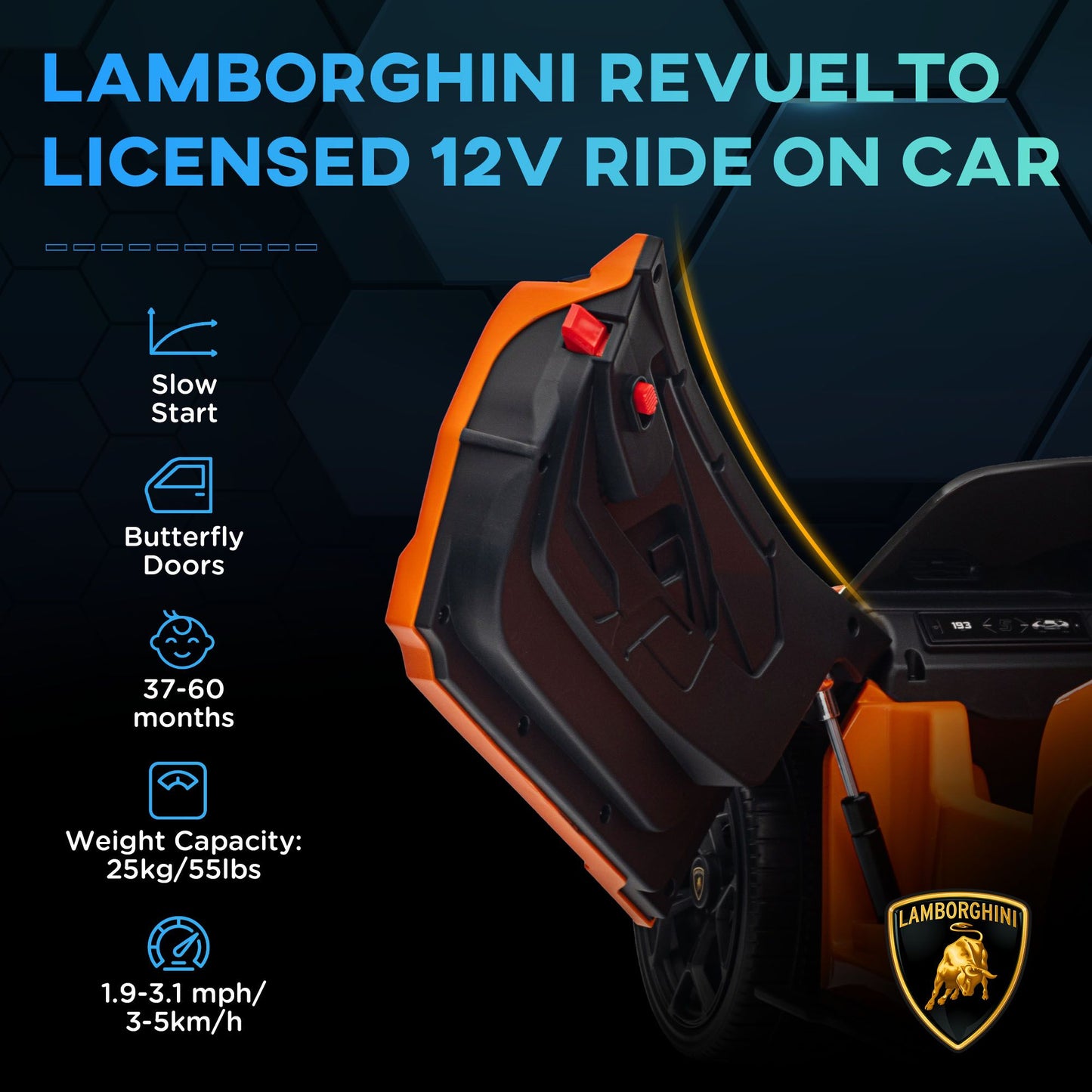 Lamborghini Revuelto Licensed  Electric Car