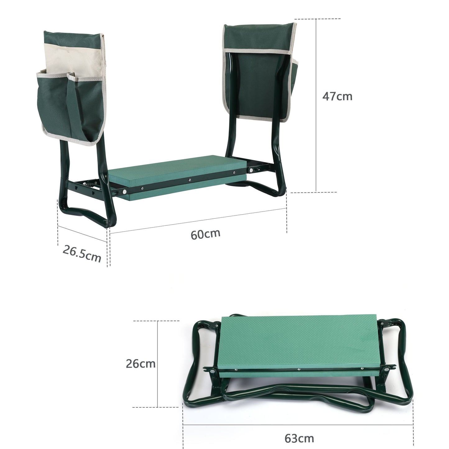 Outdoor 2-in-1 Garden Stool and Kneeler