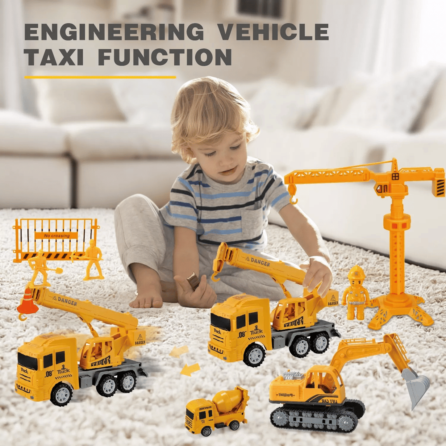 Construction Vehicle Toys 11 pieces