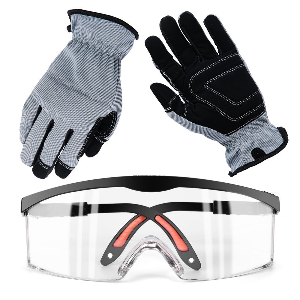 Safety Glasses And Work Gloves