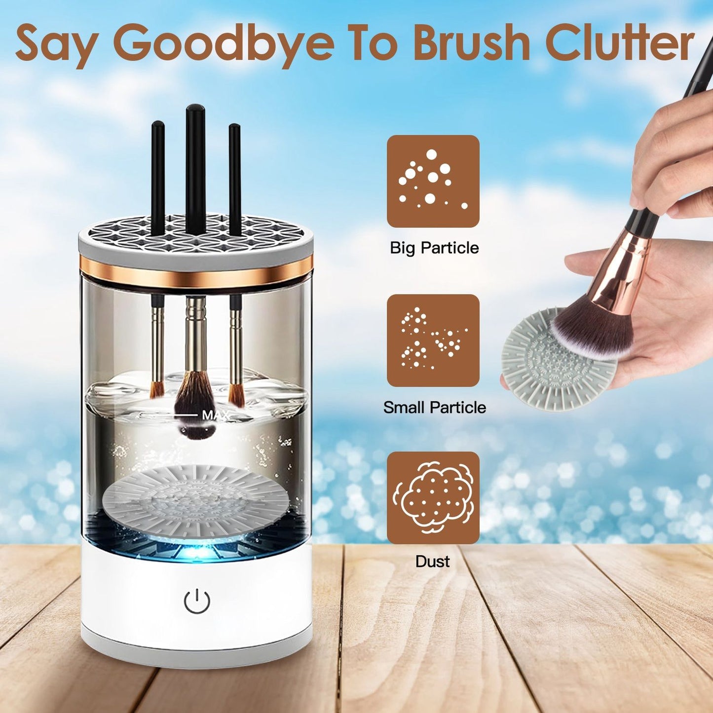 3 In 1 Makeup Brush Blender Cleaner