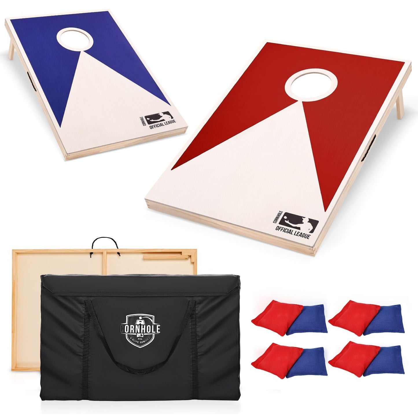 Solid Wood Premium Cornhole Set