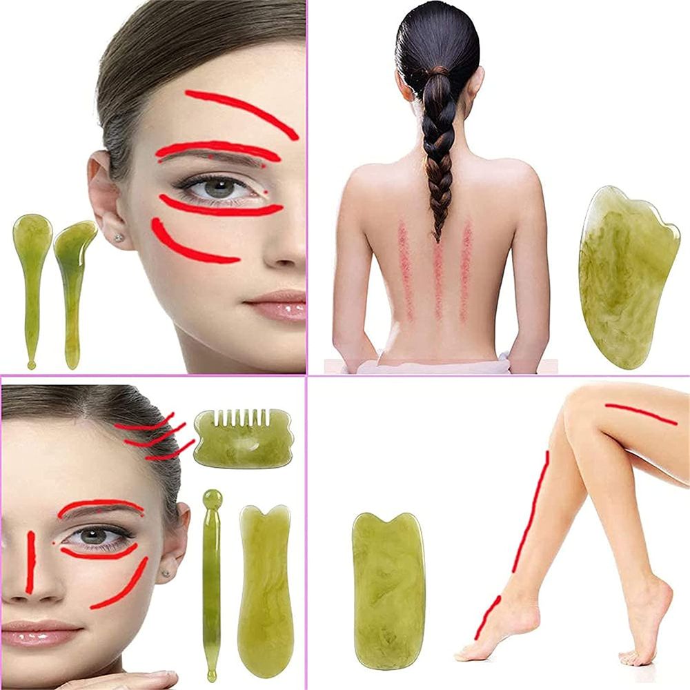 7 Pieces Gua Sha Massage Board Set