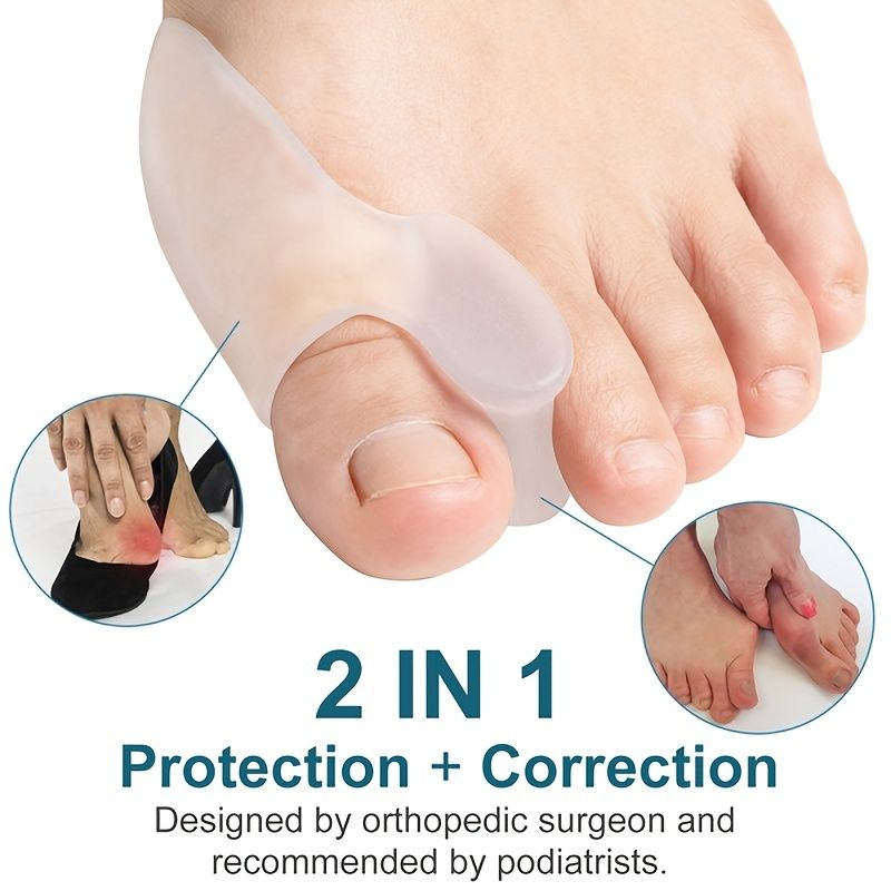 2pcs Soft Big Toe Corrector