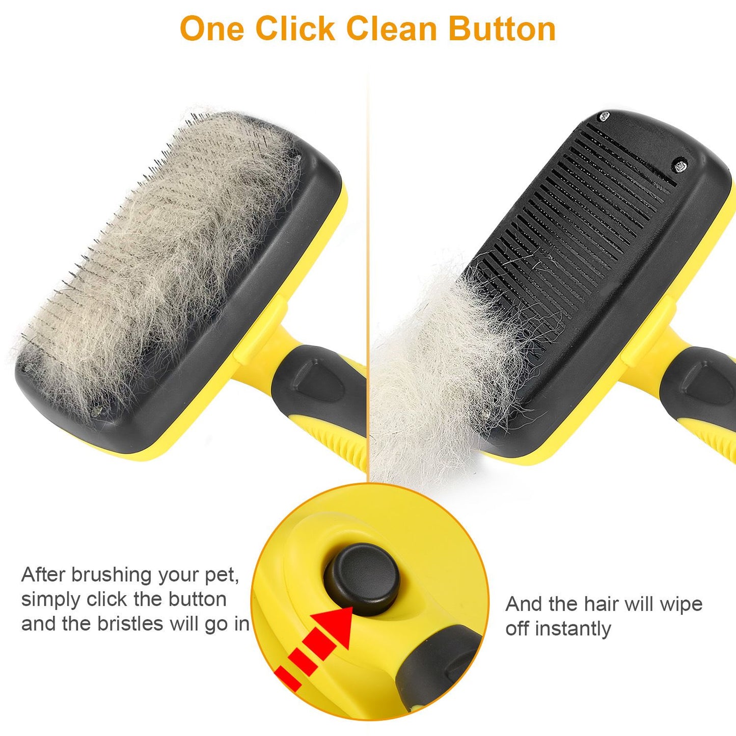 Self Cleaning Slicker Brush for Pets